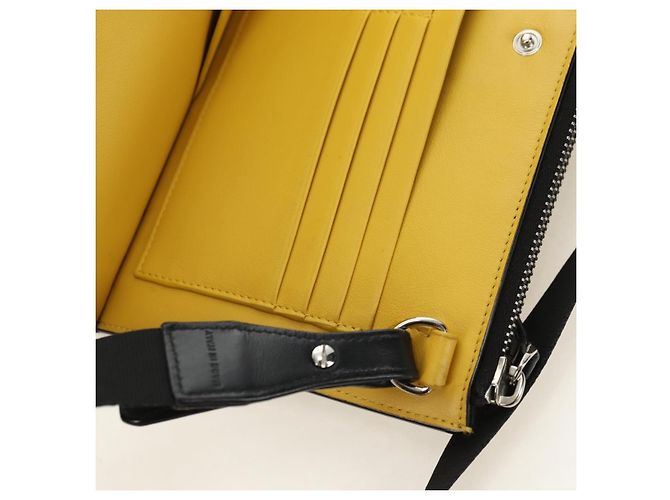 FENDI Bugs Monster Shoulder Bag Leather Black Silver - vista 26