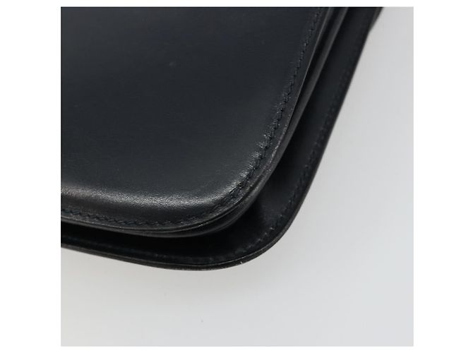 GUCCI Hand Bag Leather Navy Gold - view 15