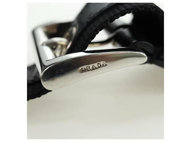 PRADA Shoulder Bag Nylon Black Silver - vista 14