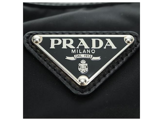 PRADA Shoulder Bag Nylon Black Silver - vista 20