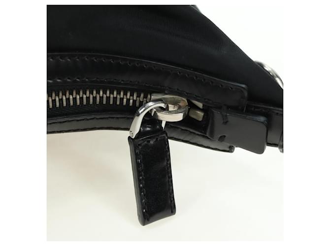 PRADA Shoulder Bag Nylon Black Silver - vista 21
