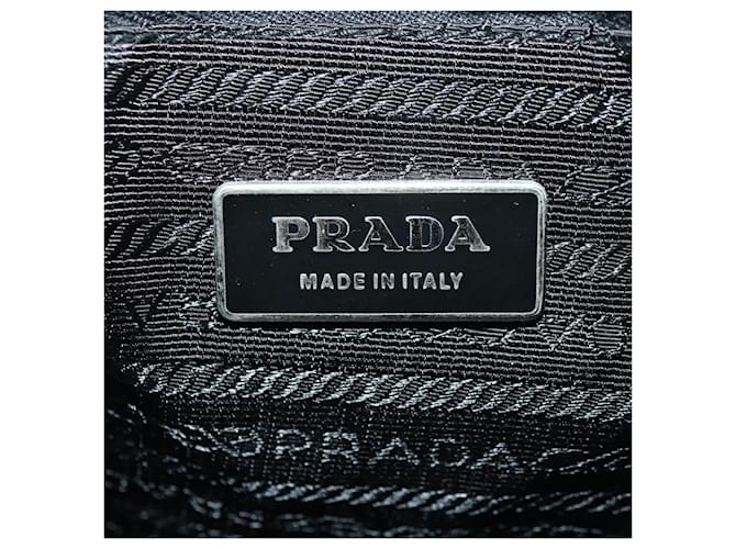 PRADA Shoulder Bag Nylon Black Silver - vista 22