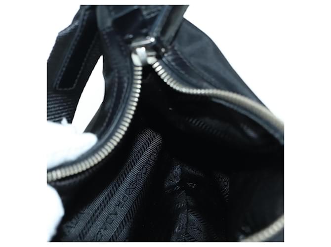 PRADA Shoulder Bag Nylon Black Silver - vista 24