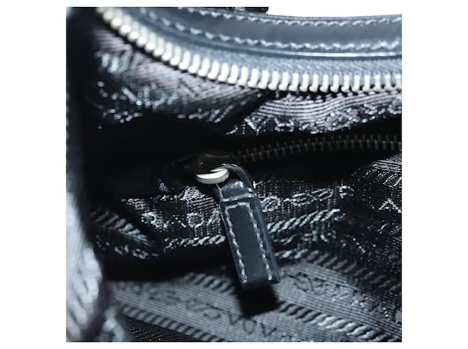 PRADA Shoulder Bag Nylon Black Silver - vista 25