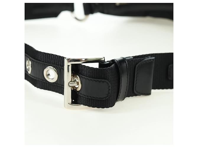 PRADA Shoulder Bag Nylon Black Silver - vista 8
