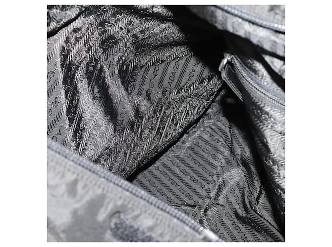 PRADA Boston Bag Nylon 2way Black Silver - vista 24