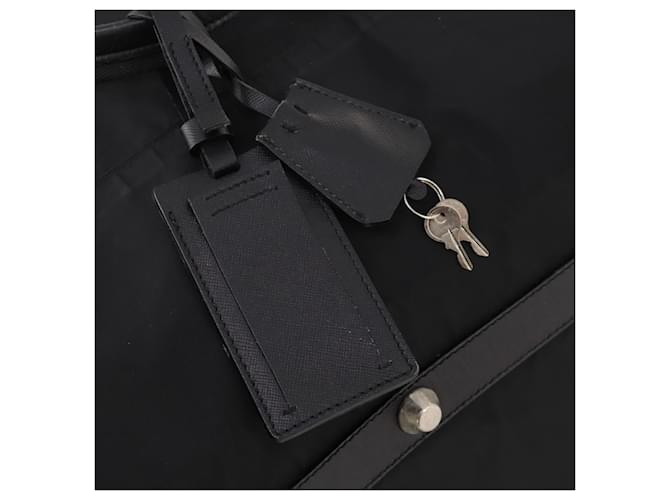 PRADA Boston Bag Nylon 2way Black Silver - vista 9