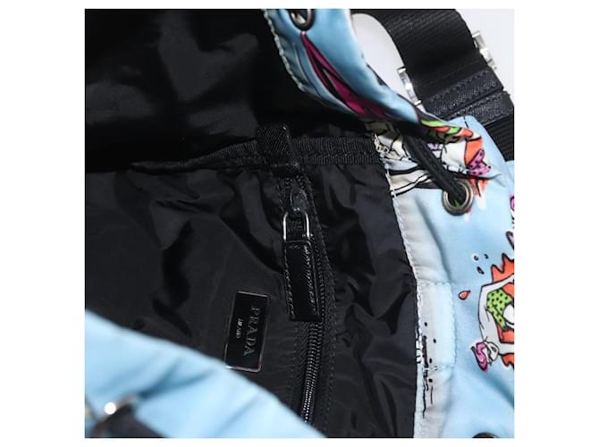 PRADA Rucksack Nylon Hellblau Silber - Ansicht 23