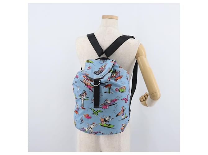PRADA Rucksack Nylon Hellblau Silber - Ansicht 25