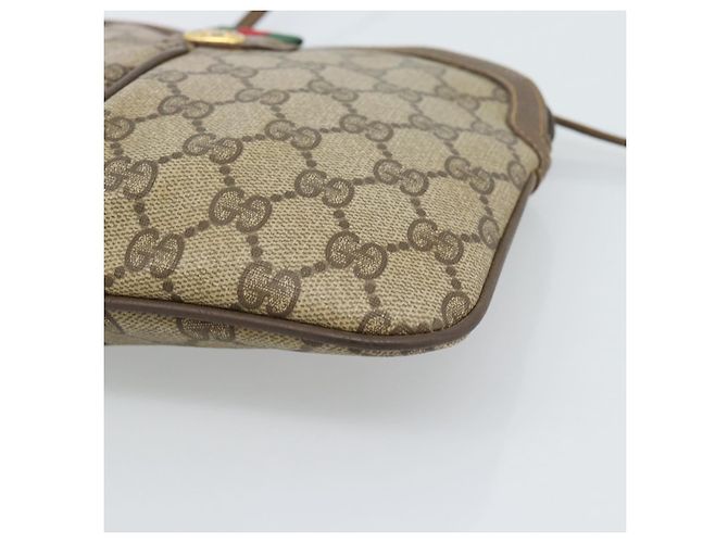 GUCCI GG Supreme Web Sherry Line Bag PVC Beige Gold 904 02 047 - vista 10