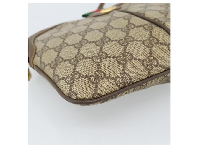 GUCCI GG Supreme Web Sherry Line Bag PVC Beige Gold 904 02 047 - vista 11