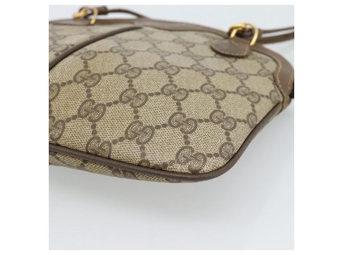 GUCCI GG Supreme Web Sherry Line Bag PVC Beige Gold 904 02 047 - vista 12