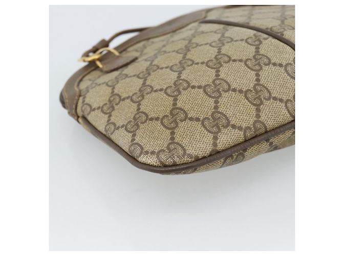 GUCCI GG Supreme Web Sherry Line Bag PVC Beige Gold 904 02 047 - vista 13