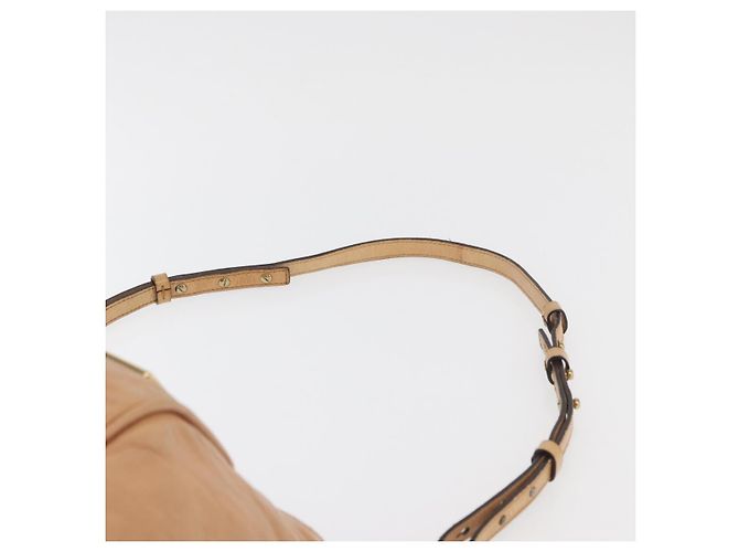 Chloé Chloe Etel Hand Bag Leather 2way Beige Gold - vista 11