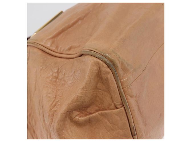 Chloé Chloe Etel Hand Bag Leather 2way Beige Gold - vista 13