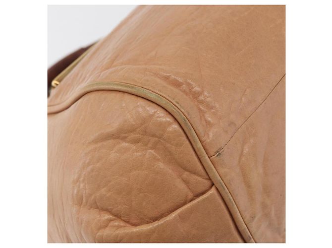 Chloé Chloe Etel Hand Bag Leather 2way Beige Gold - vista 15