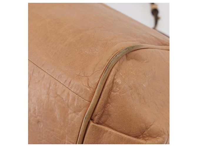 Chloé Chloe Etel Hand Bag Leather 2way Beige Gold - vista 16