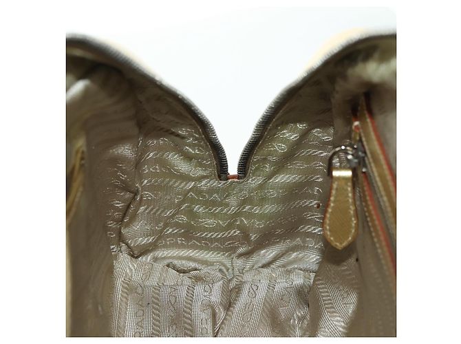 PRADA Hand Bag Safiano leather Gold - vista 22