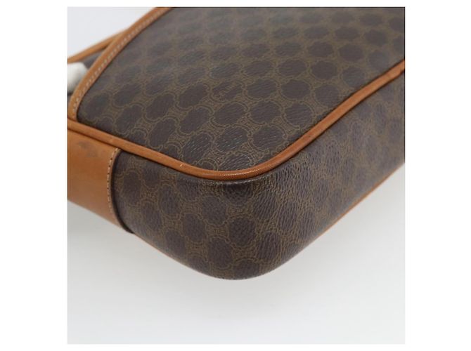 Céline CELINE Macadam Canvas Shoulder Bag PVC Leather Brown Gold - vista 16