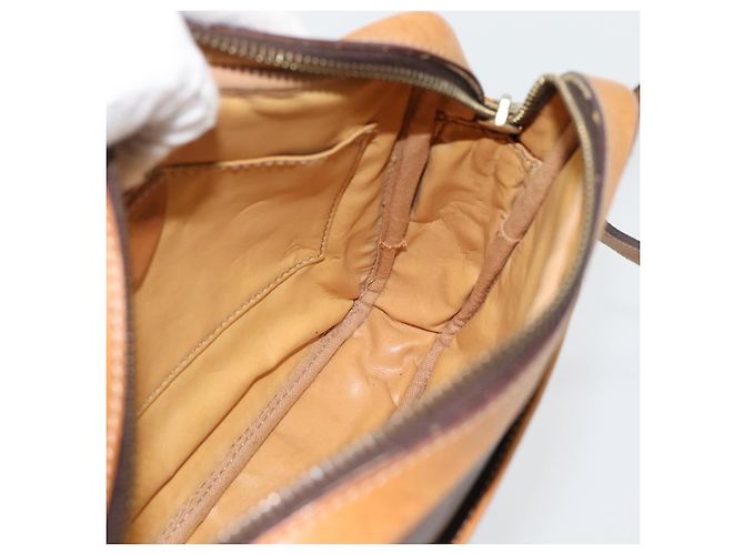 Céline CELINE Macadam Canvas Shoulder Bag PVC Leather Brown Gold - vista 18