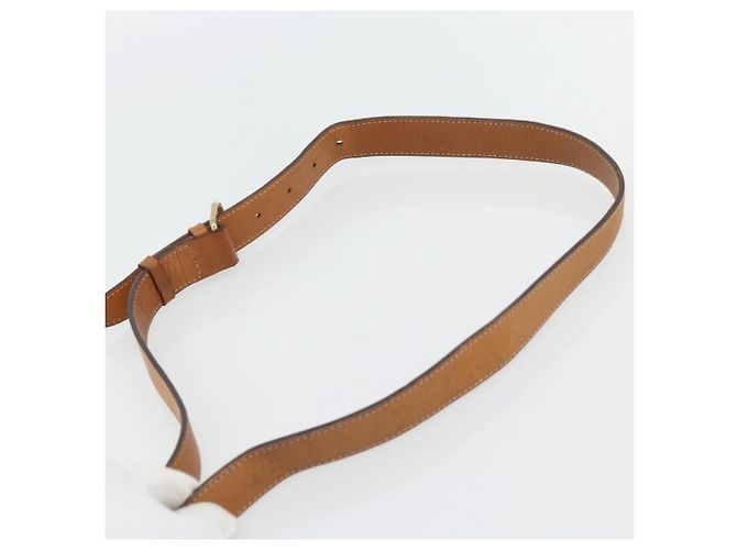 Céline CELINE Macadam Canvas Shoulder Bag PVC Leather Brown Gold - vista 8
