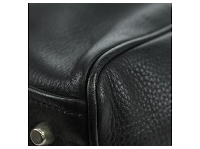 PRADA Tote Bag Leather Black Silver - vista 16