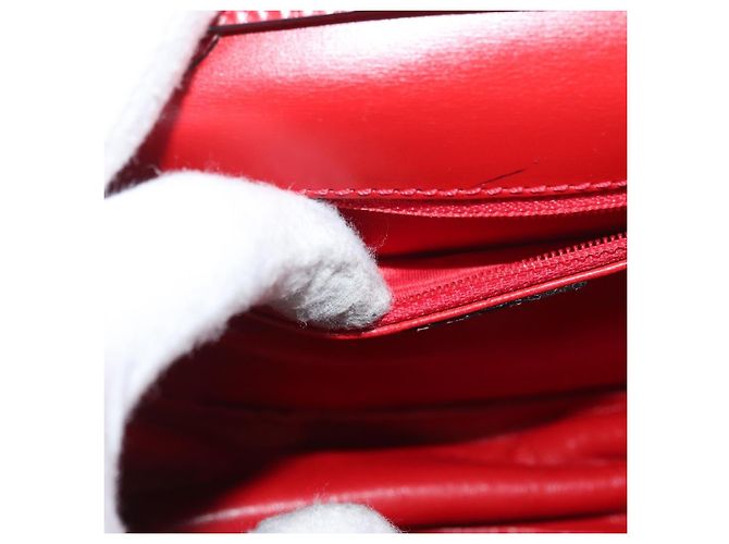Céline CELINE Hand Bag Patent leather 2way Red Gold - vista 24