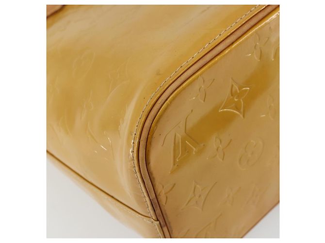 LOUIS VUITTON Monogram Vernis Houston Hand Bag Beige M91004 LV - vista 16