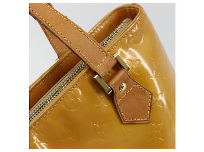 LOUIS VUITTON Monogram Vernis Houston Hand Bag Beige M91004 LV - vista 17