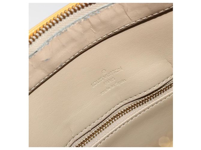 LOUIS VUITTON Monogram Vernis Houston Hand Bag Beige M91004 LV - vista 19