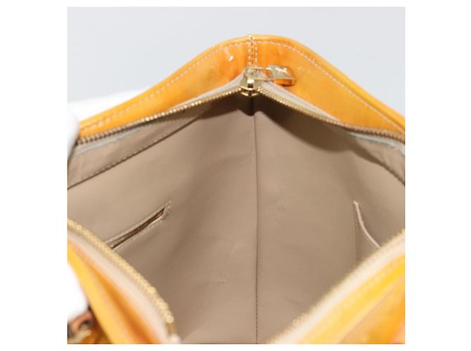 LOUIS VUITTON Monogram Vernis Houston Hand Bag Beige M91004 LV - vista 20