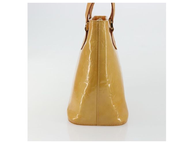 LOUIS VUITTON Monogram Vernis Houston Hand Bag Beige M91004 LV - vista 3
