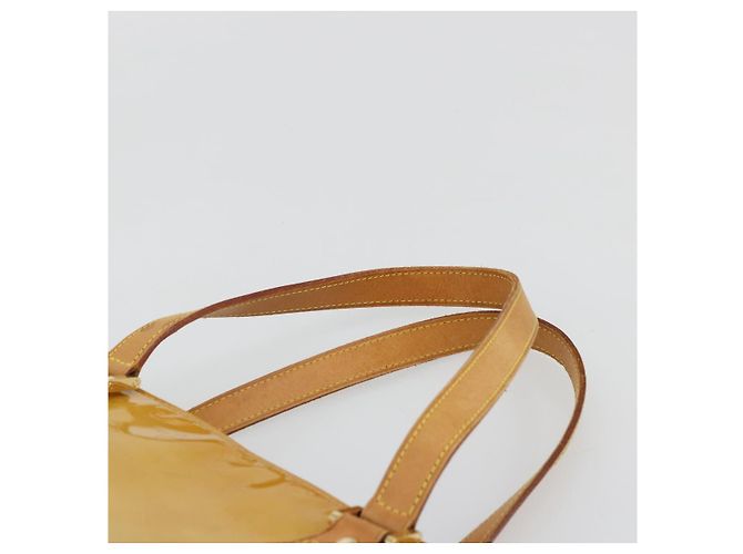 LOUIS VUITTON Monogram Vernis Houston Hand Bag Beige M91004 LV - vista 8