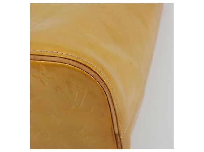LOUIS VUITTON Monogram Vernis Houston Hand Bag Beige M91004 LV - vista 9