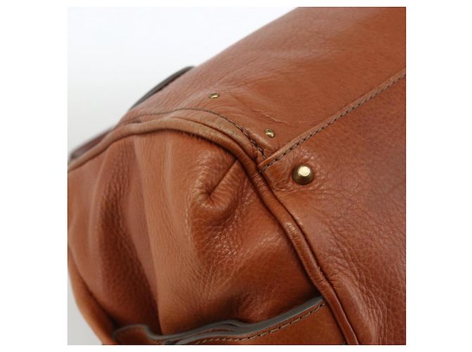 Chloé Chloe Paddington Hand Bag Leather Brown Gold Silver - vista 10