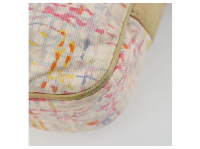 CHANEL Shoulder Bag Canvas Pink Beige Silver CC - vista 8