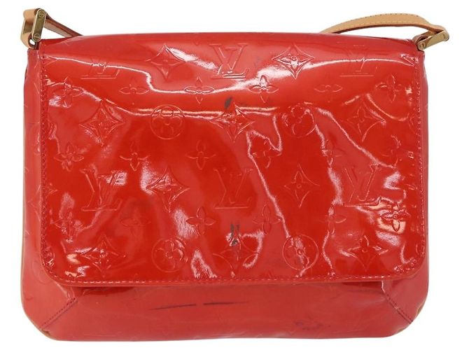 LOUIS VUITTON Monogram Vernis Thompson Street Shoulder Bag Red M91094 - vista 13