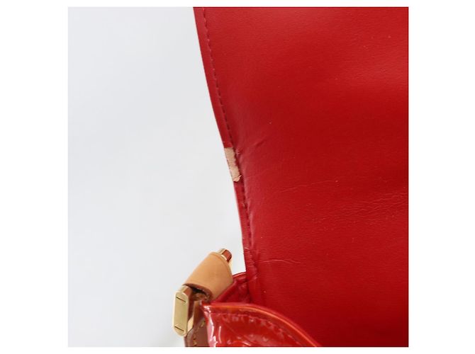 LOUIS VUITTON Monogram Vernis Thompson Street Shoulder Bag Red M91094 - vista 19