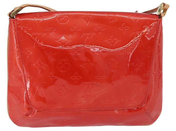 LOUIS VUITTON Monogram Vernis Thompson Street Shoulder Bag Red M91094 - vista 3