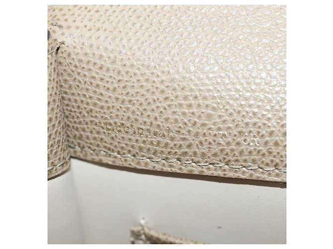 Valextra Isidide Hand Bag Leather 2way Beige Gold - vista 11