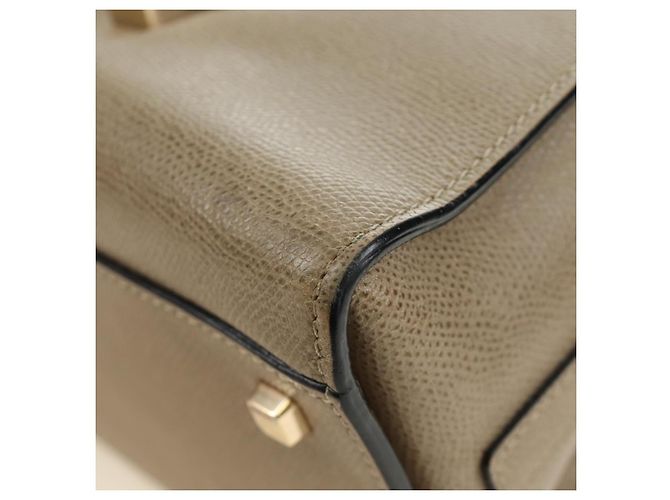 Valextra Isidide Hand Bag Leather 2way Beige Gold - vista 18