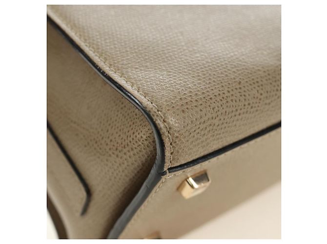 Valextra Isidide Hand Bag Leather 2way Beige Gold - vista 19