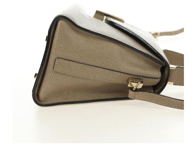 Valextra Isidide Hand Bag Leather 2way Beige Gold - vista 4