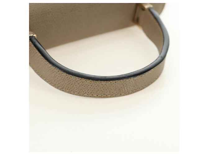 Valextra Isidide Hand Bag Leather 2way Beige Gold - vista 7