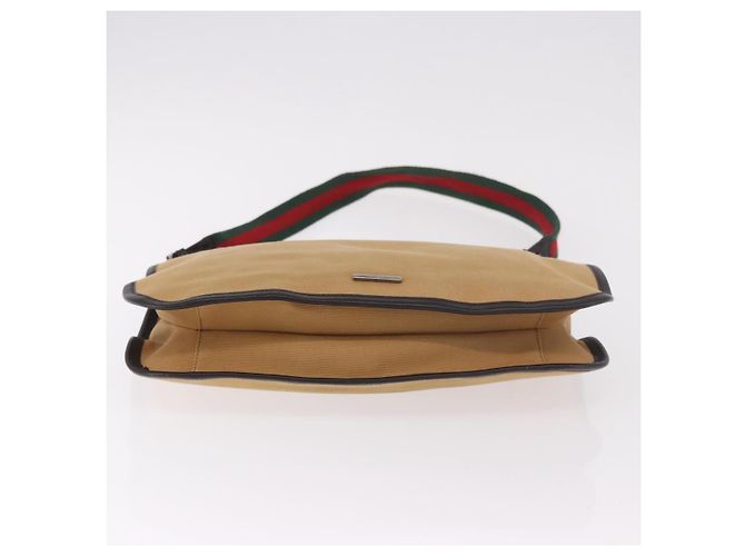 GUCCI Shoulder Bag Canvas Beige Silver 001 4321 - vista 6