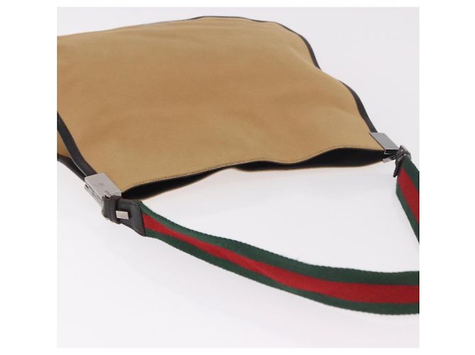 GUCCI Shoulder Bag Canvas Beige Silver 001 4321 - vista 7