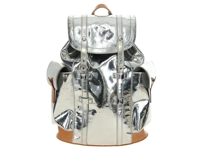 LOUIS VUITTON Monogram Miroir ChristopherPM Backpack Silver M58756 bs35728SAV - vista 13