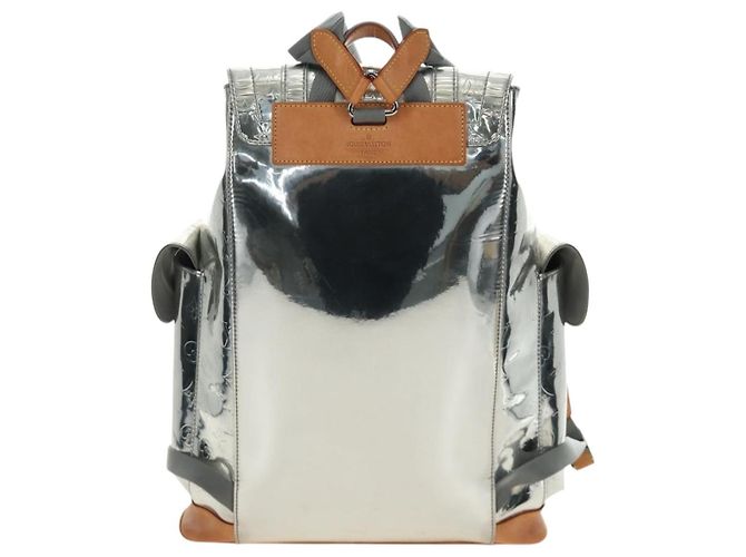 LOUIS VUITTON Monogram Miroir ChristopherPM Backpack Silver M58756 bs35728SAV - vista 2