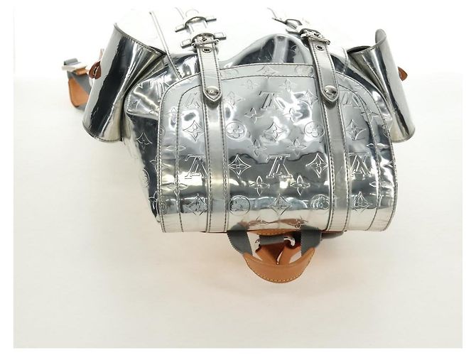 LOUIS VUITTON Monogram Miroir ChristopherPM Backpack Silver M58756 bs35728SAV - vista 7