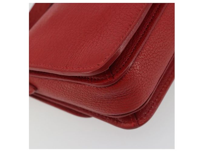Miu Miu Schultertasche aus Leder rot gold - Ansicht 16
